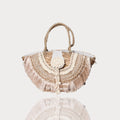 Panier paille & franges